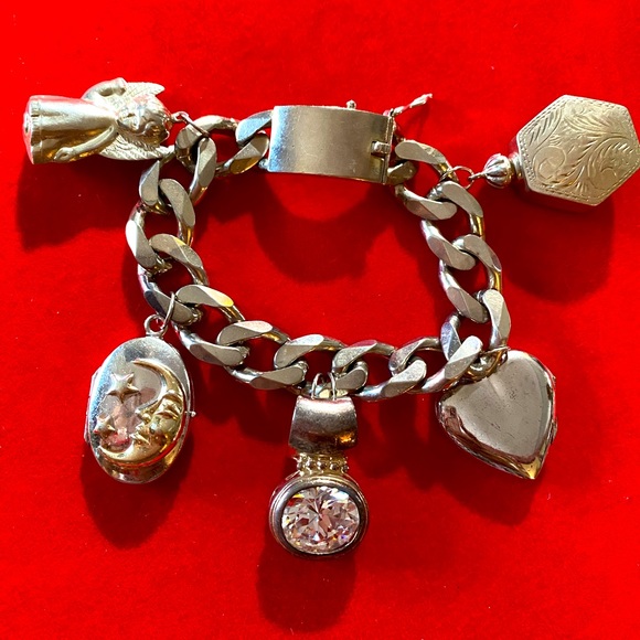 Jewelry Sterling Silver Vintage Style Charm Bracelet Poshmark